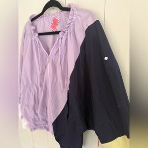 Kate Spade “Ruffle Trim Colorblock Windbreaker Spring 22 Line